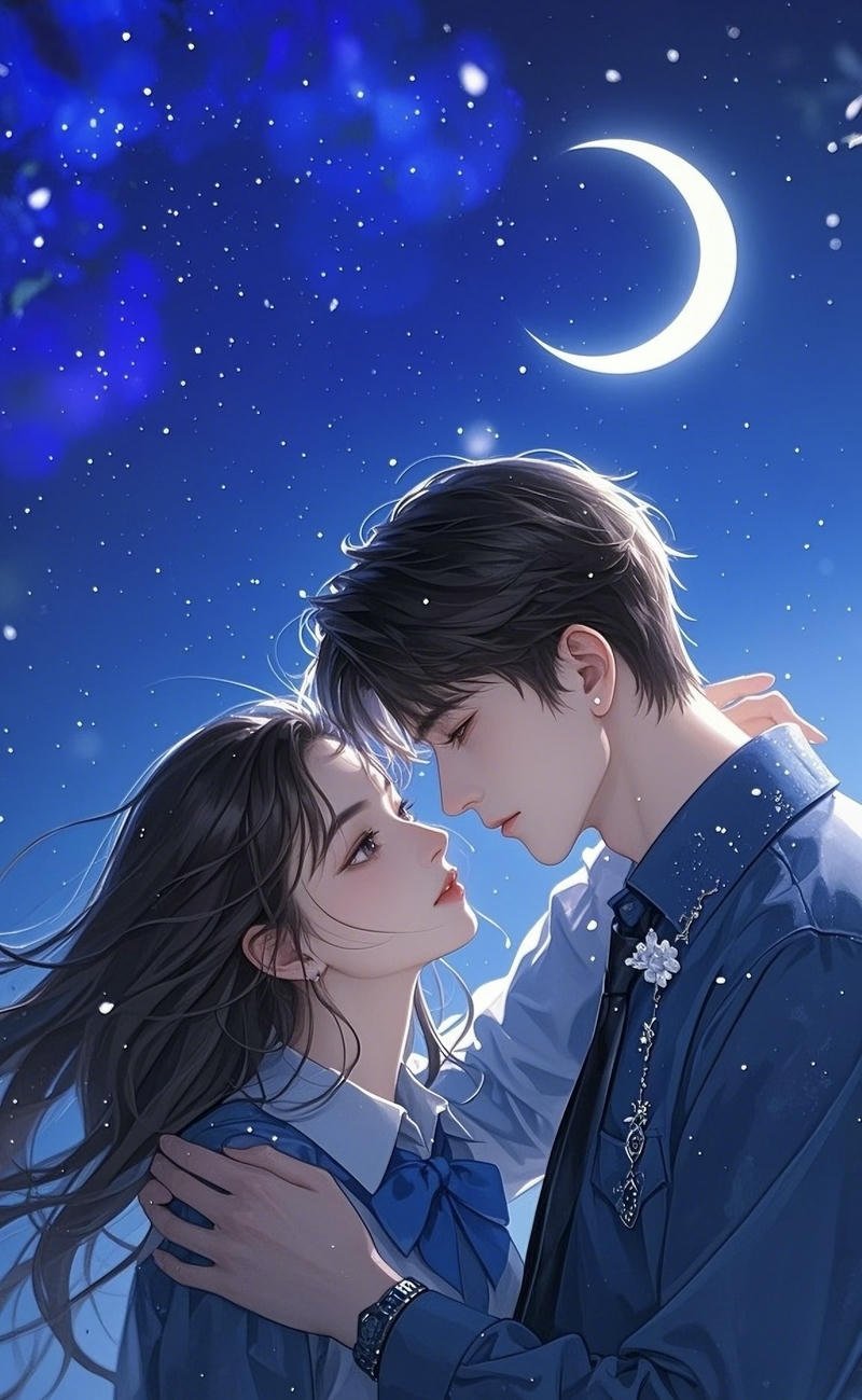 Hình avatar đôi anime cặp nhân vật trong một khung