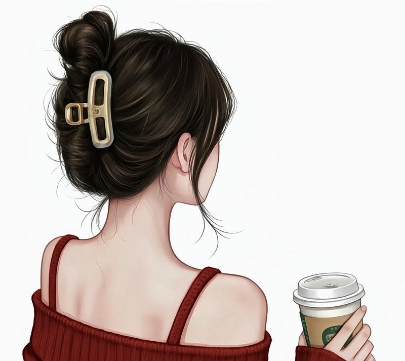 Hình cô gái quay lưng anime đứng trên con đường nhỏ