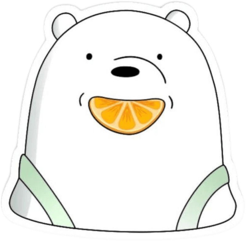 Hình dáng xinh xắn tạo nên sticker gấu cute sinh động