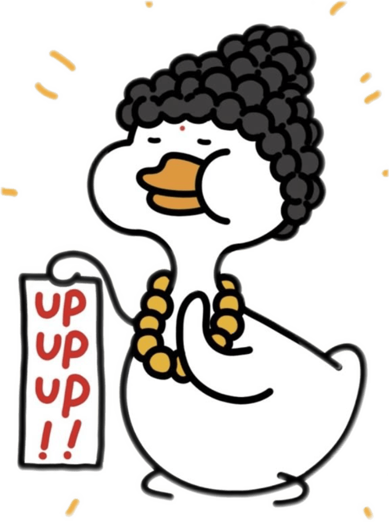 Hình sticker con vịt với biểu cảm dễ thương vui nhộn