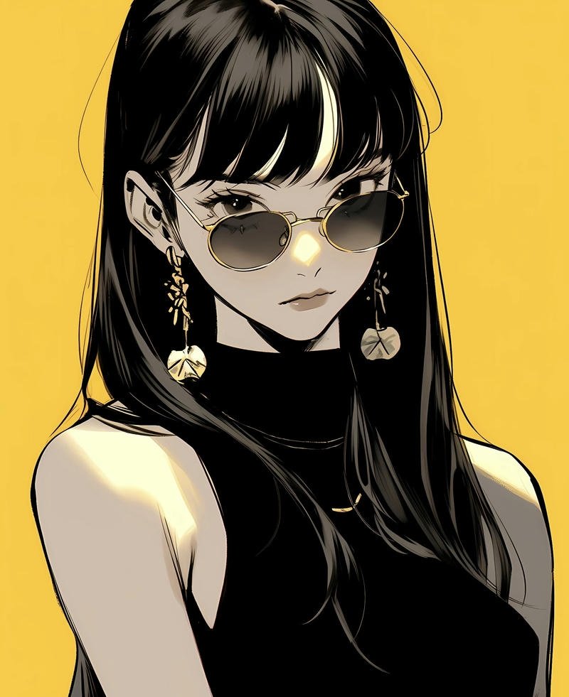 Nhân vật anime nữ bí ẩn phong cách cực cool