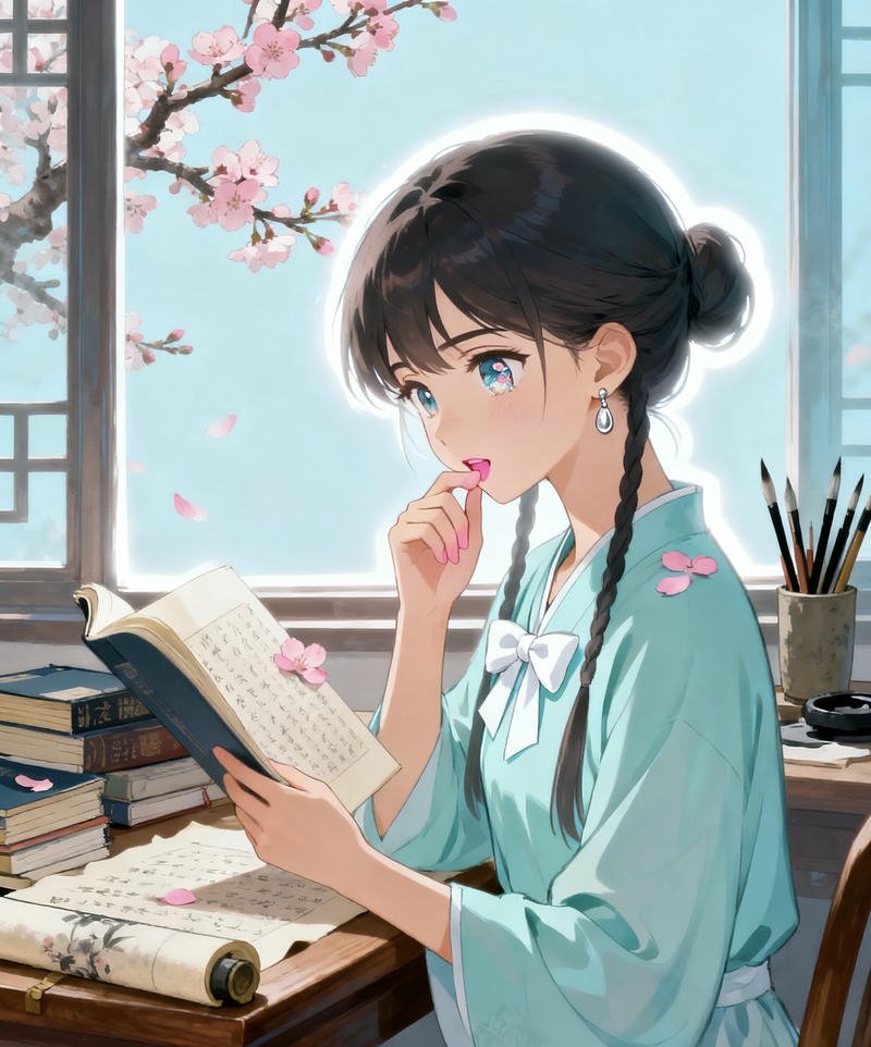 Nhân vật nữ anime đẹp nhẹ nhàng đầy cuốn hút
