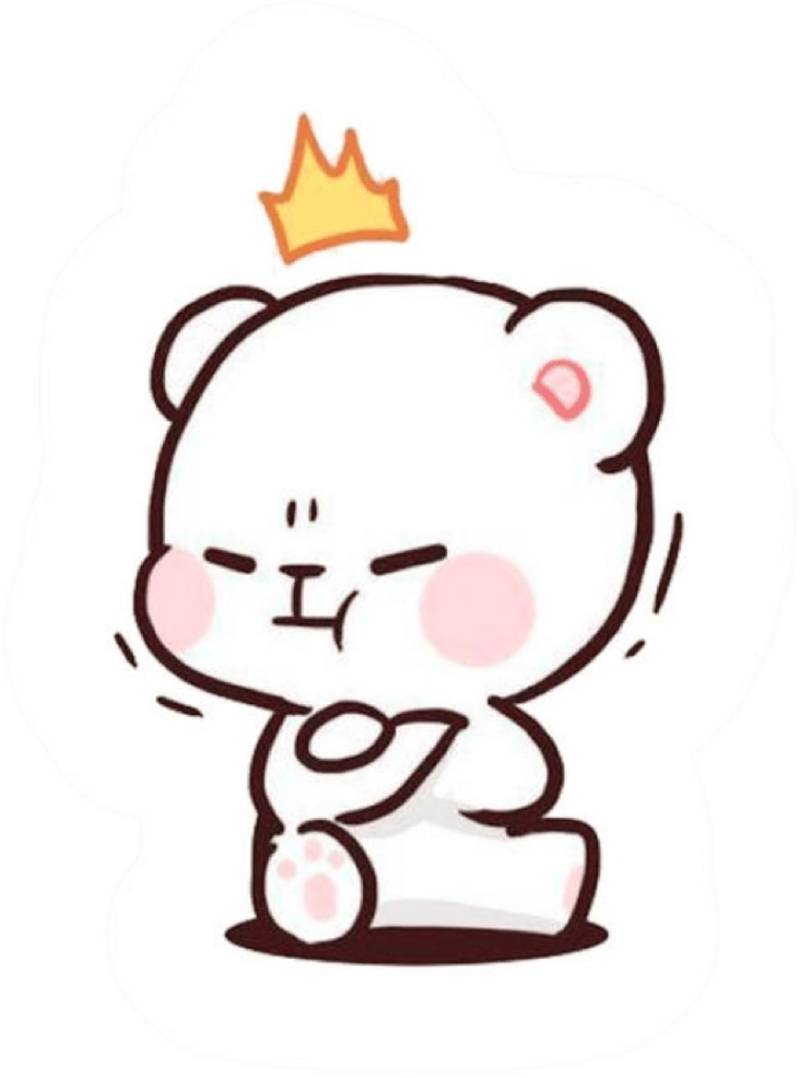 Phong cách đáng yêu mang lại sticker gấu cute cuốn hút