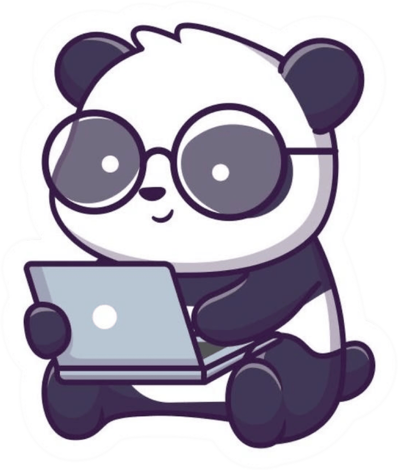 Phong cách dễ thương giúp sticker gấu trúc nổi bật