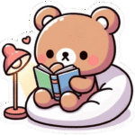 Phong cách dễ thương tạo nên sticker gấu cute nổi bật