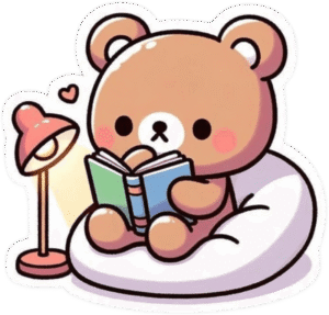 Phong cách dễ thương tạo nên sticker gấu cute nổi bật