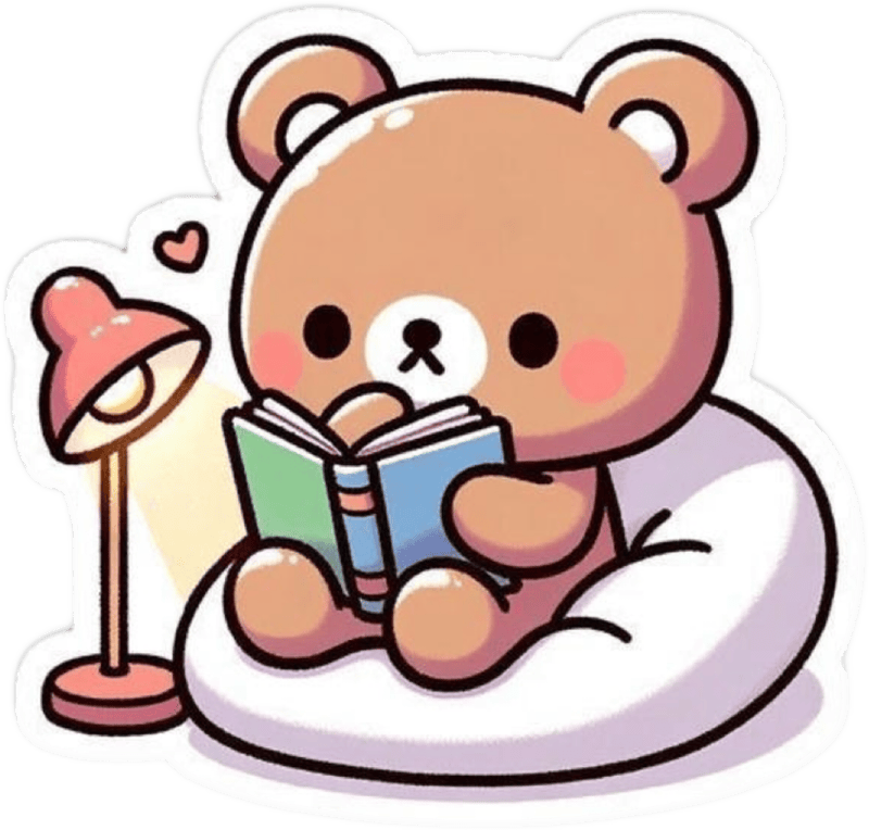 Phong cách dễ thương tạo nên sticker gấu cute nổi bật