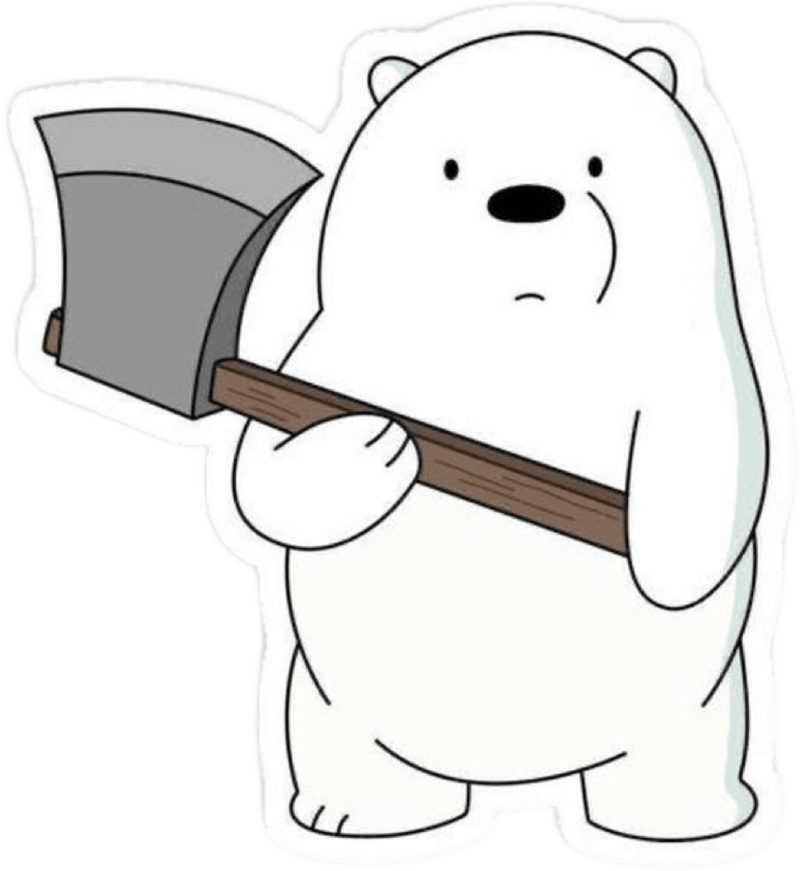 Phong cách đơn giản tạo nên sticker gấu cute gần gũi