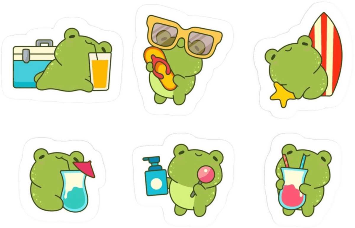 Sticker ếch xanh thumbnail