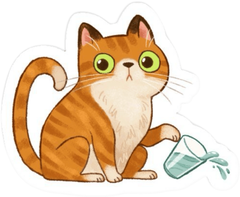 Sticker mèo toát lên vẻ hiền hòa dễ nhìn