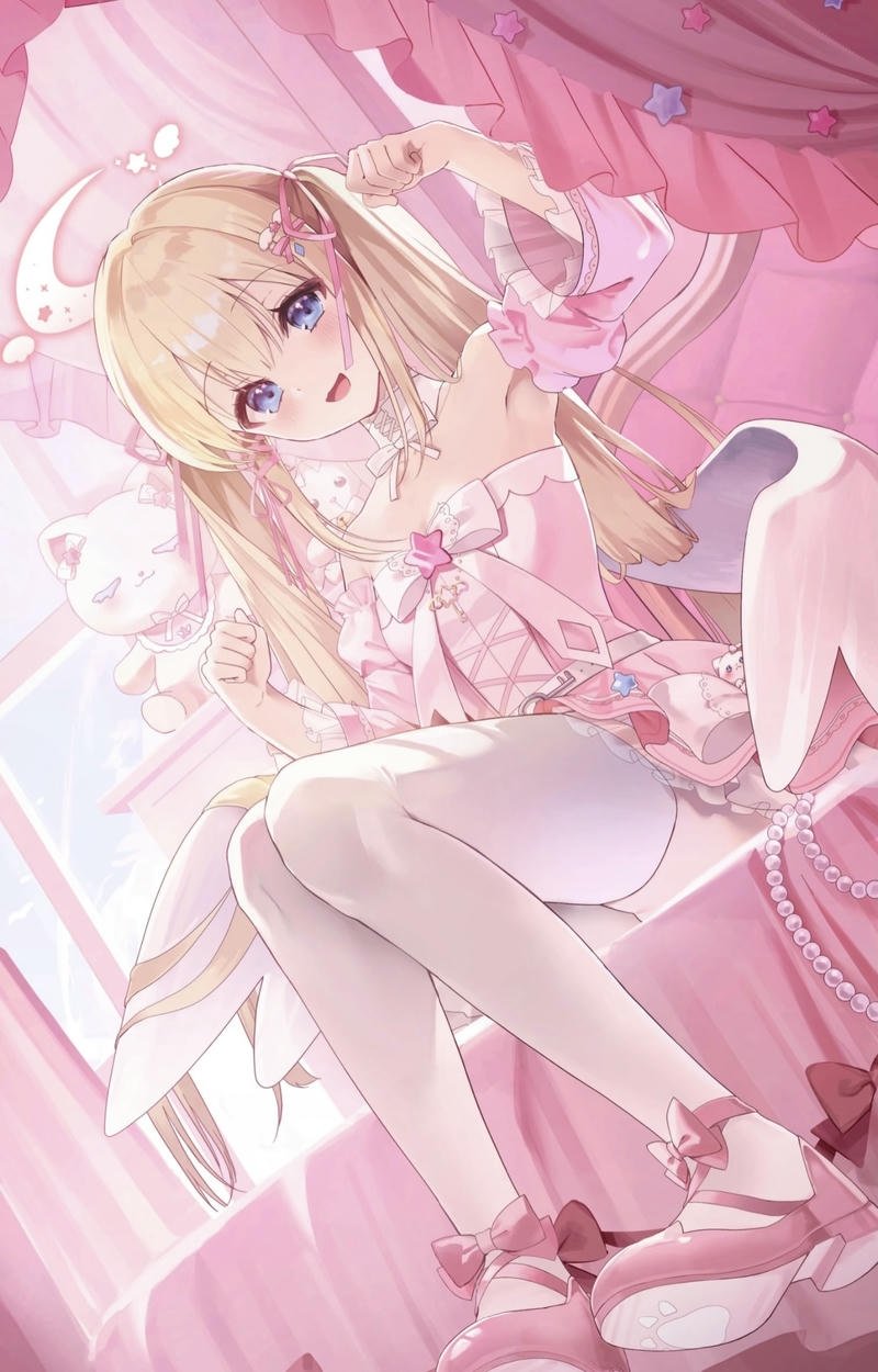 Thiếu nữ tạo dáng đáng yêu ảnh anime nữ cute