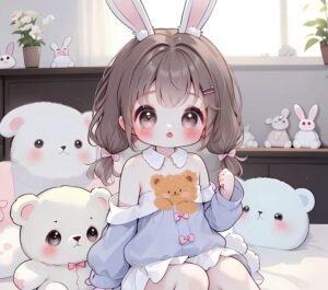 Thiếu nữ tóc ngắn đáng yêu ảnh anime nữ cute
