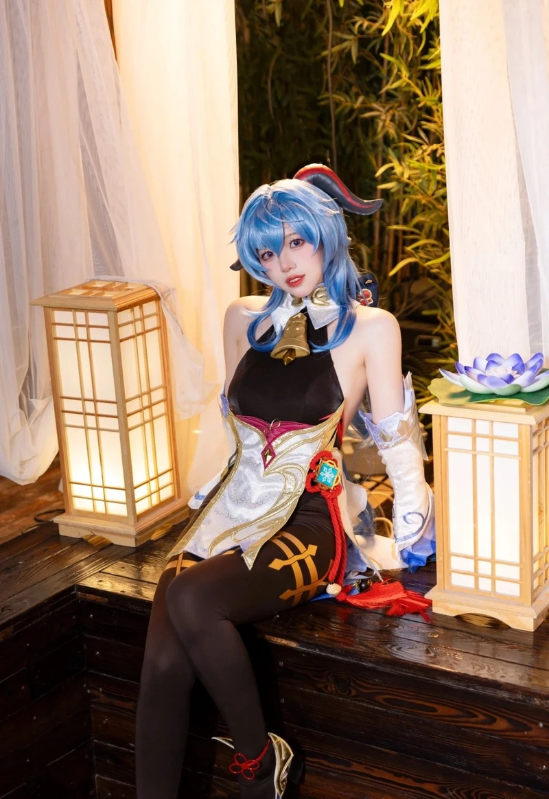 Ảnh cosplay Ganyu phong cách dễ thương phù hợp ảnh đại diện