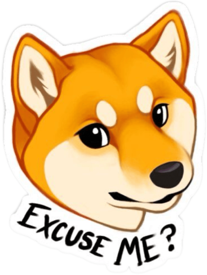 Ảnh sticker chó Shiba mang cảm giác vui nhộn tự nhiên