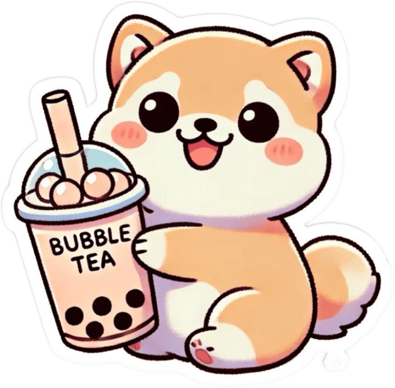 Ảnh sticker chó Shiba thể hiện sự nhanh nhẹn tự nhiên