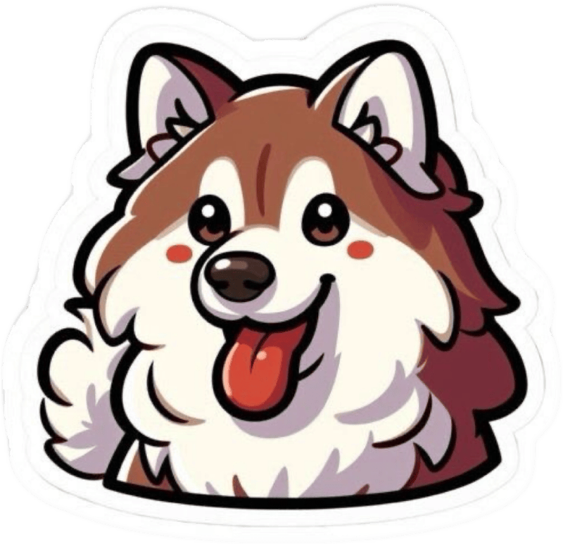 Ảnh sticker chó mang cảm giác tươi sáng