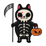 Cảm giác bất ngờ nhẹ nhàng trong sticker halloween