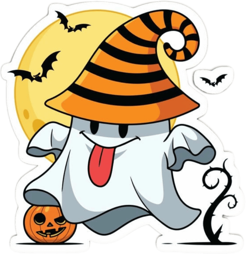 Cảm giác sinh động và vui nhộn trong sticker halloween