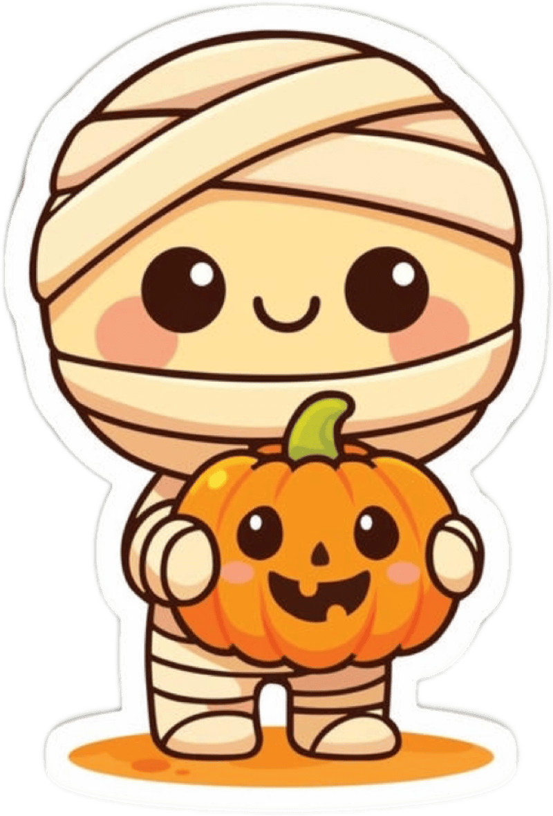 Cảm nhận nhẹ nhàng pha chút đáng sợ trong sticker halloween