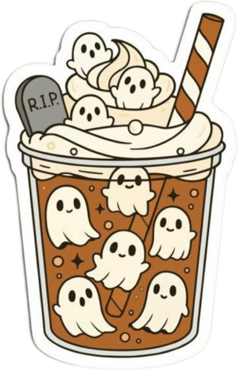 Cảm nhận thú vị mang màu sắc sticker halloween độc đáo