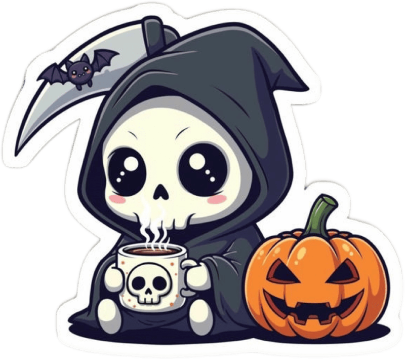 Cảm nhận thú vị và khác biệt trong sticker halloween