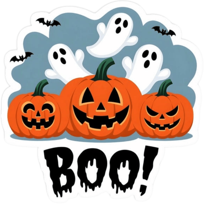 Cảm nhận vui tươi pha chút bí ẩn trong sticker halloween