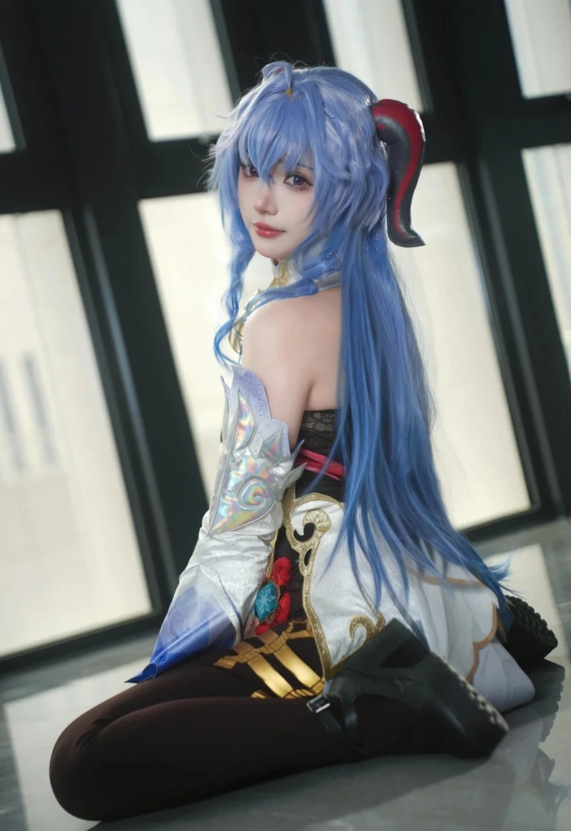 Hình ảnh Ganyu hóa thân nhân vật anime cuốn hút ánh nhìn
