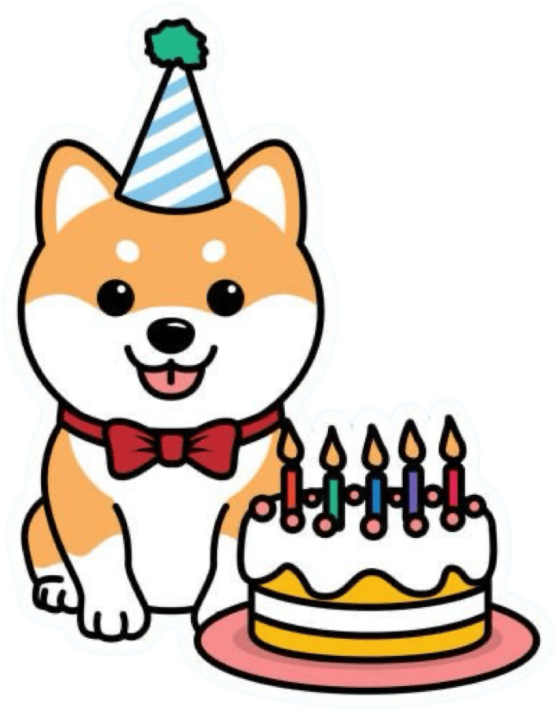 Hình dán chó Shiba nổi bật bởi gương mặt rạng rỡ