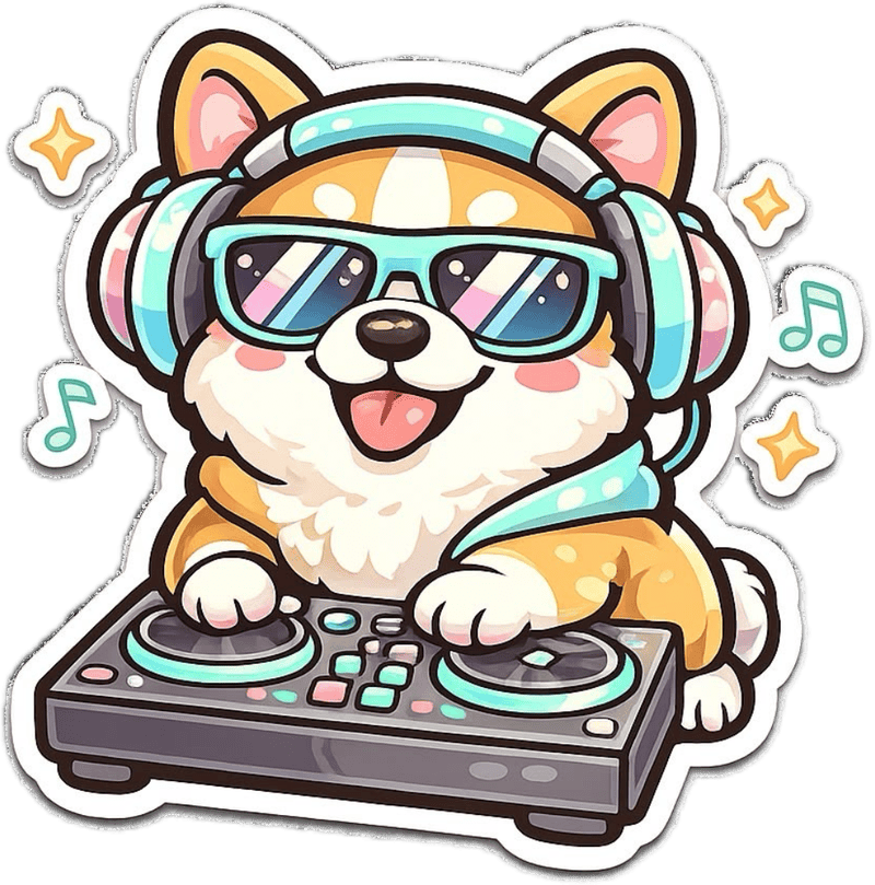 Icon chó Shiba mang phong cách dễ thương
