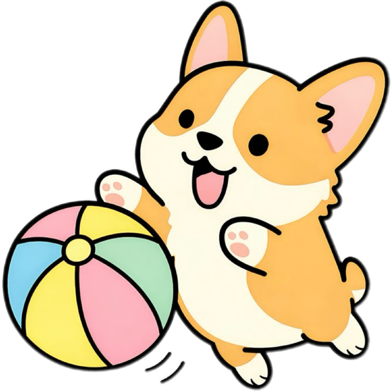 Icon chó Shiba tạo điểm nhấn bằng biểu cảm tinh nghịch