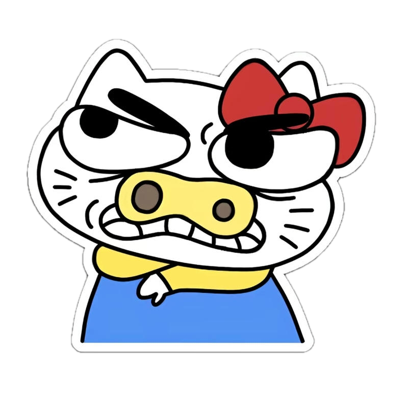Icon gương mặt chibi đáng mến mang nét tinh nghịch
