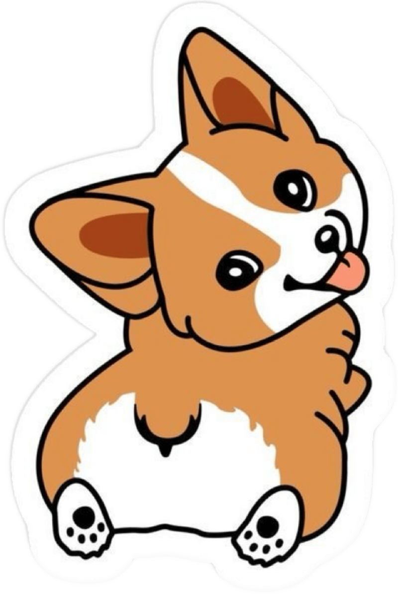 Sticker chó Shiba gây chú ý nhờ vẻ ngoài đáng mến