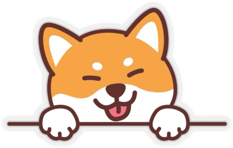 Sticker chó Shiba gây thiện cảm với dáng vẻ dễ mến