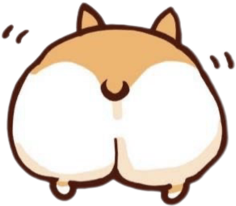 Sticker chó Shiba xuất hiện cùng nét mặt vui nhộn