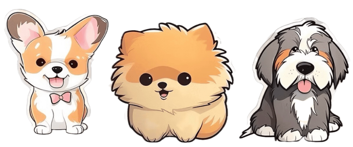 Sticker chó cute thumbnail