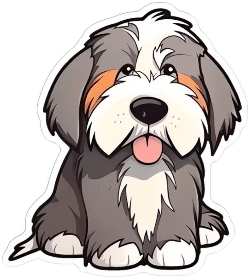 Sticker chó gây thiện cảm nhờ biểu cảm tự nhiên