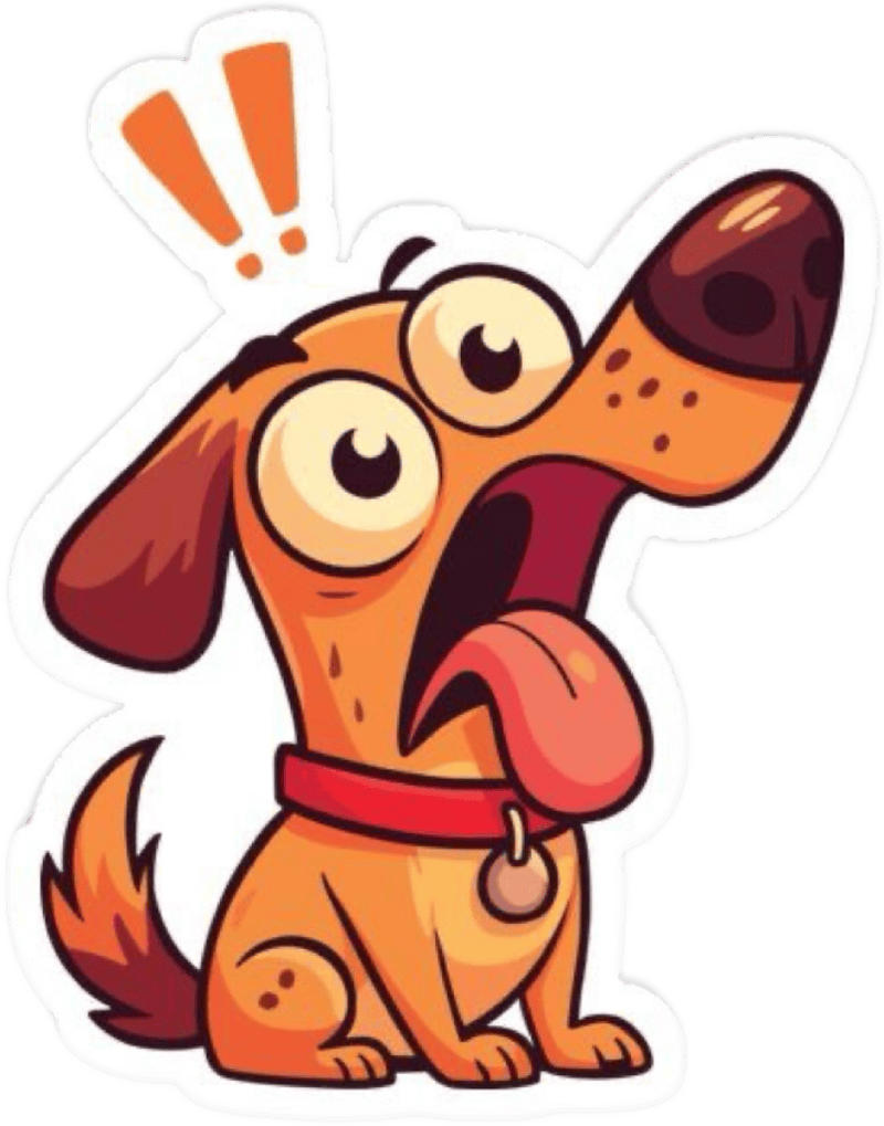 Sticker chó xuất hiện với ánh nhìn bất ngờ