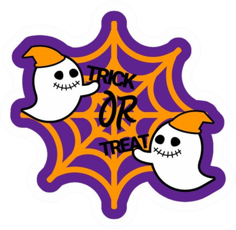 Sự pha trộn giữa đáng yêu và lạ lẫm trong sticker halloween
