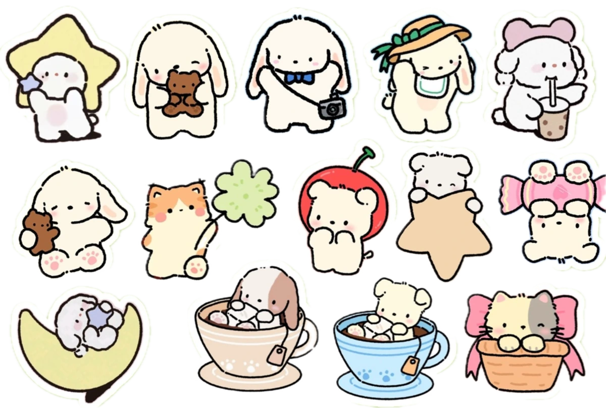 sticker dễ thương thumbnail